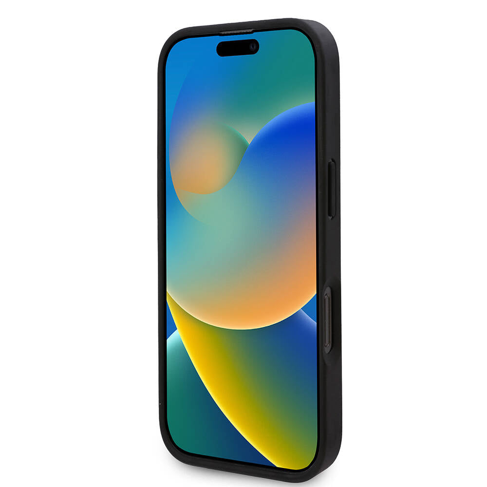 Apple iPhone 16 Pro Kılıf Karl Lagerfeld Orjinal Lisanslı M-safe Şarj Özellikli KL Yazılı Hot Stamp Kapak Krem