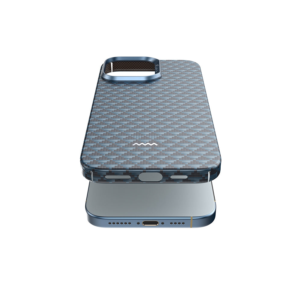 Apple iPhone 16 Pro Kılıf M-safe Şarj Özellikli Raptic Aramid Skin Origin Serisi Kapak Kırmızı