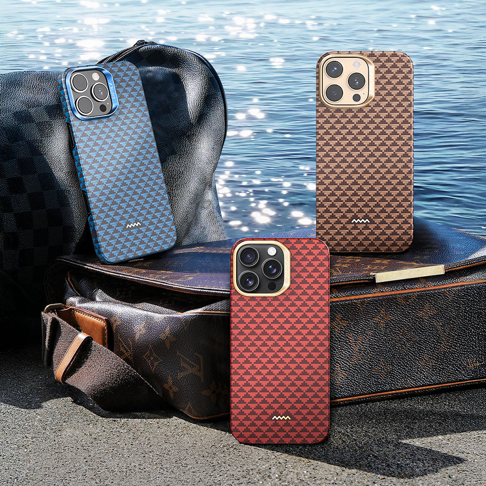 Apple iPhone 16 Pro Kılıf M-safe Şarj Özellikli Raptic Aramid Skin Origin Serisi Kapak Kırmızı