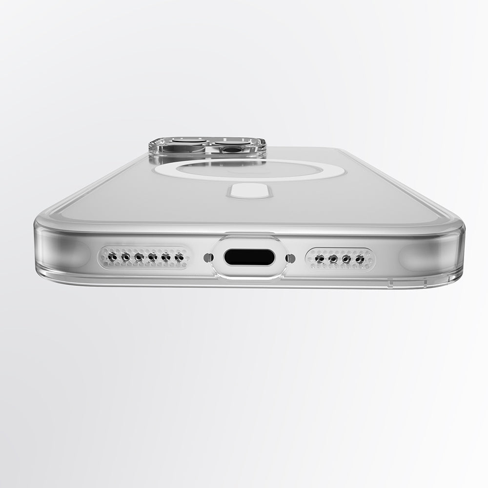 Apple iPhone 16 Pro Kılıf M-safe Şarj Özellikli Youngkit Ice Serisi Kapak Şeffaf