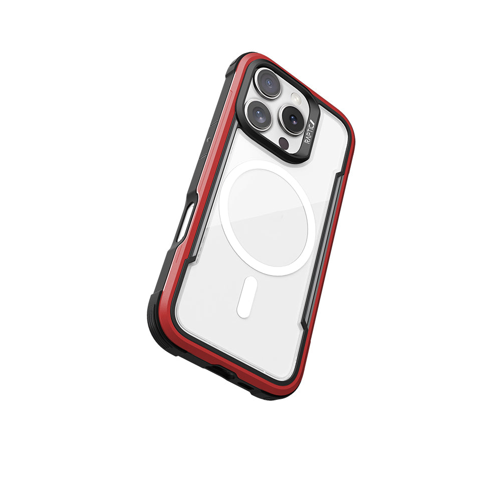 Apple iPhone 16 Pro Kılıf M-safe Şarj Özellikli Airbagli Raptic Shield Serisi Şeffaf Arka Yüzey Kapak Colorful