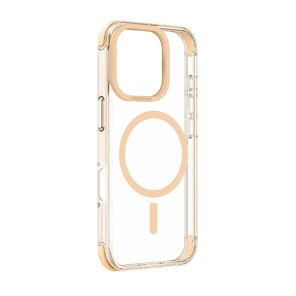 Apple iPhone 16 Pro Kılıf M-safe Şarj Özellikli Amazingthing Omni Serisi Kapak Gri