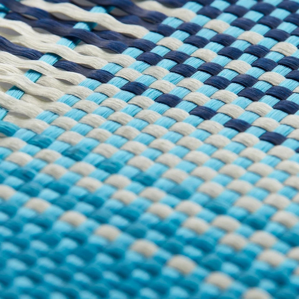 Apple iPhone 16 Pro Kılıf M-safe Şarj Özellikli Aramid Fiber Pitaka Military-Grade Sunset-Moonrise Serisi Moonrise Kapak Mavi