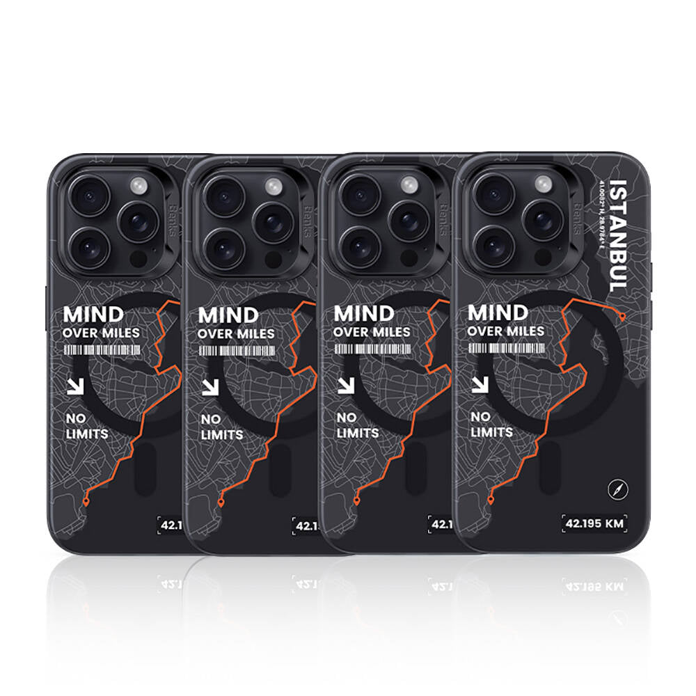 Apple iPhone 16 Pro Kılıf M-safe Şarj Özellikli Benks City Serisi Kapak Siyah