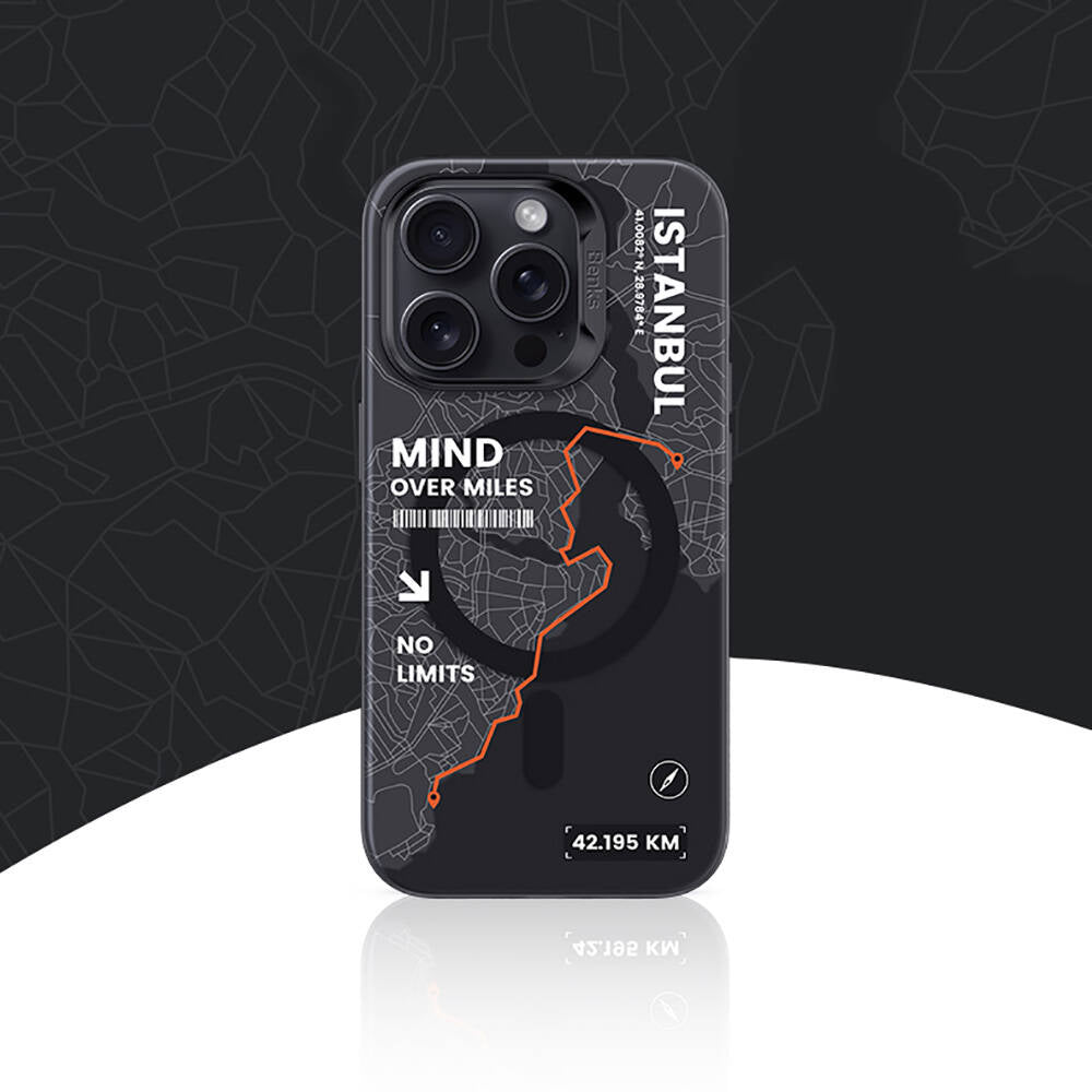 Apple iPhone 16 Pro Kılıf M-safe Şarj Özellikli Benks City Serisi Kapak Siyah