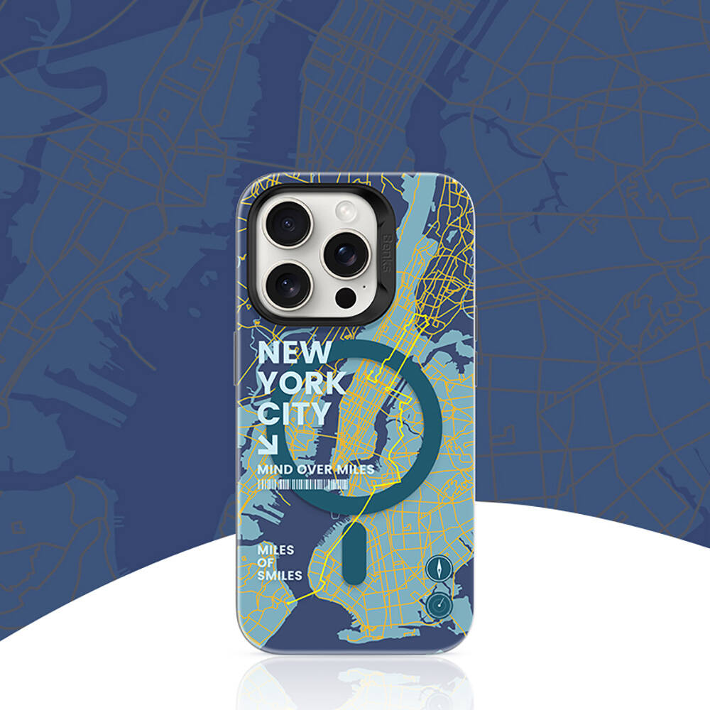 Apple iPhone 16 Pro Kılıf M-safe Şarj Özellikli Benks City Serisi Kapak Siyah