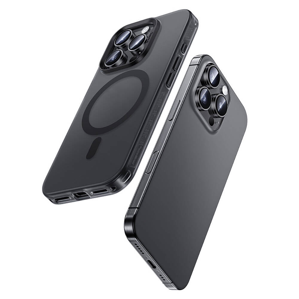 Apple iPhone 16 Pro Kılıf M-safe Şarj Özellikli Benks Lucid Armor Kapak Siyah