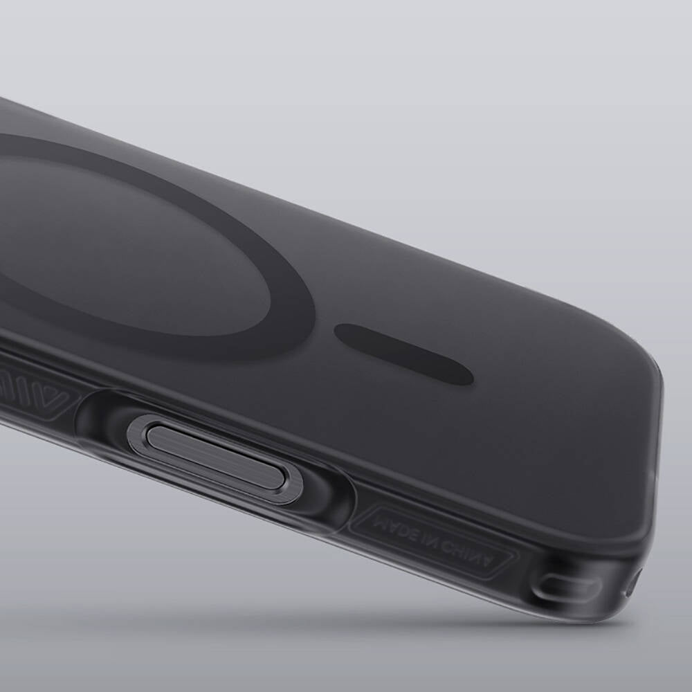 Apple iPhone 16 Pro Kılıf M-safe Şarj Özellikli Benks Lucid Armor Kapak Titanyum-Gri