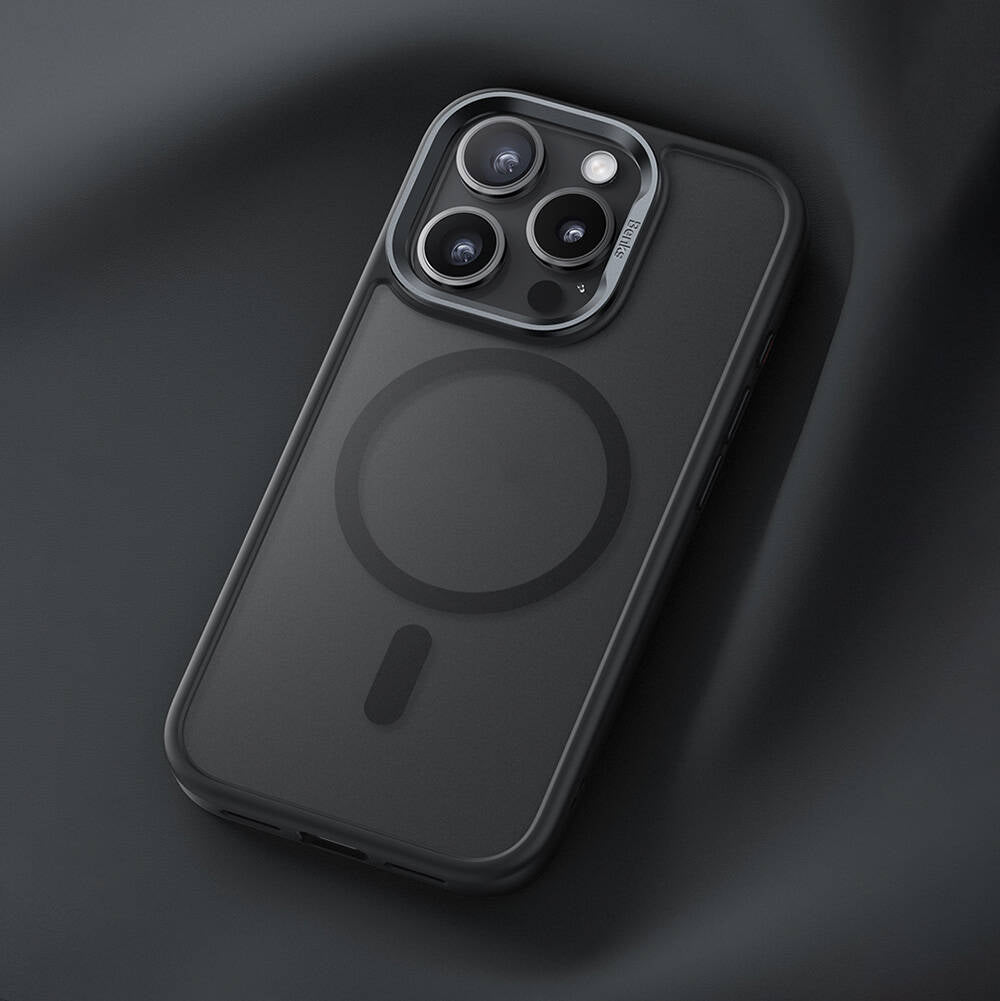 Apple iPhone 16 Pro Kılıf M-safe Şarj Özellikli Benks Mist Protective Kapak Titanyum-Gold