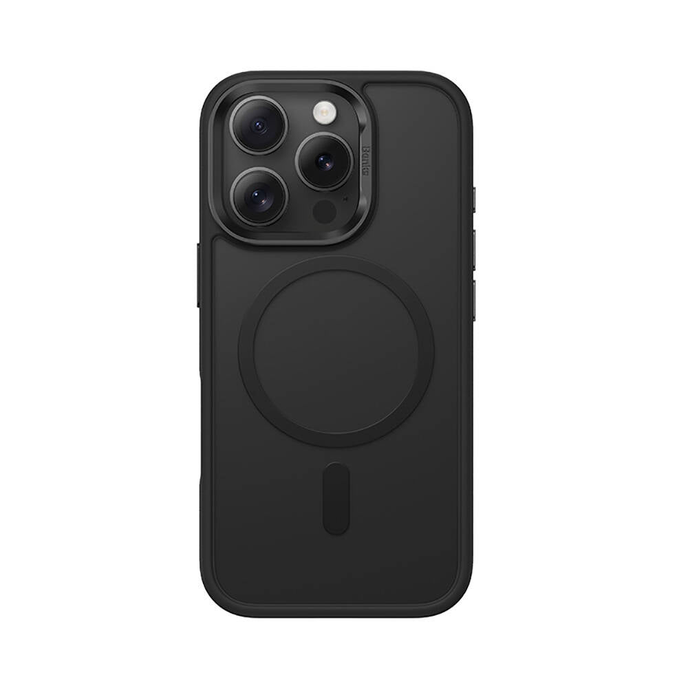 Apple iPhone 16 Pro Kılıf M-safe Şarj Özellikli Benks Mist Protective Kapak Siyah