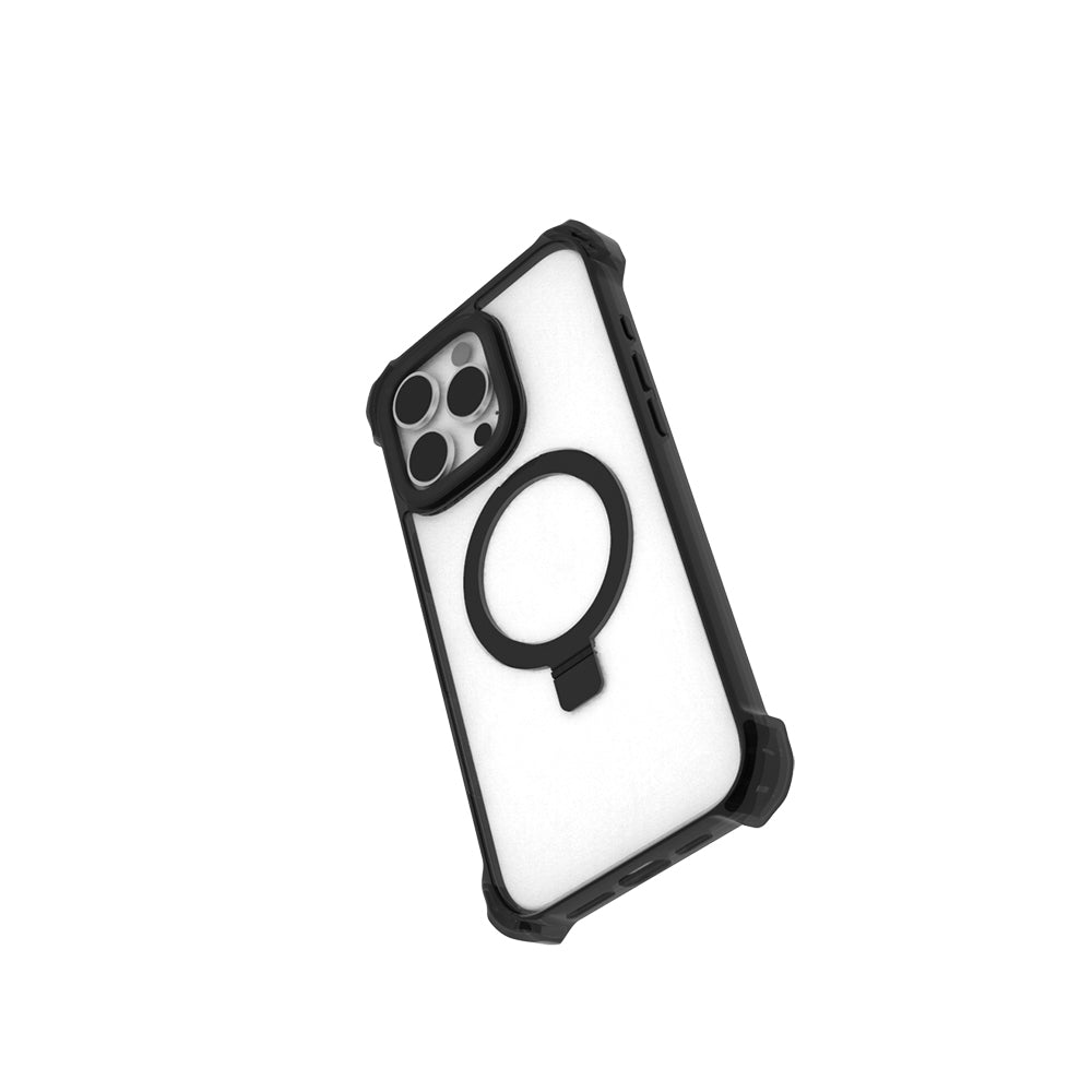 Apple iPhone 16 Pro Kılıf M-safe Şarj Özellikli Raptic Dual Serisi Şeffaf Standlı Kapak Şeffaf