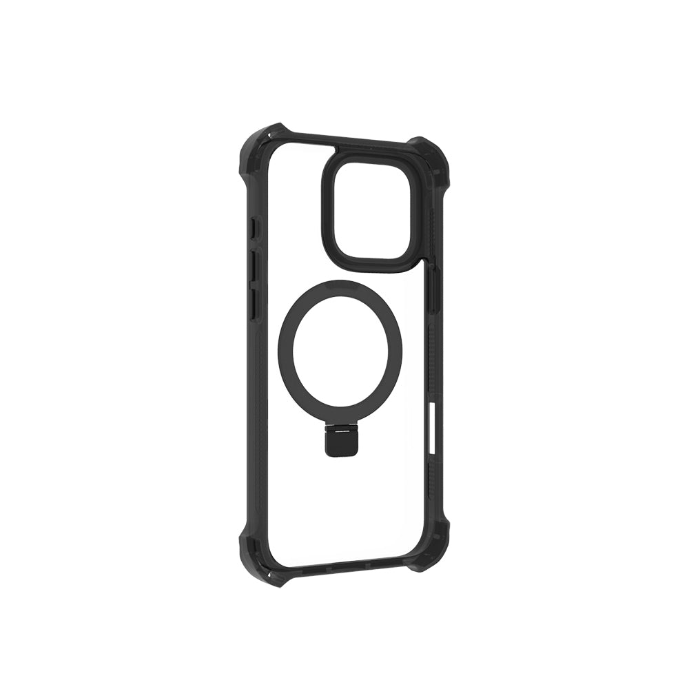 Apple iPhone 16 Pro Kılıf M-safe Şarj Özellikli Raptic Dual Serisi Şeffaf Standlı Kapak Şeffaf