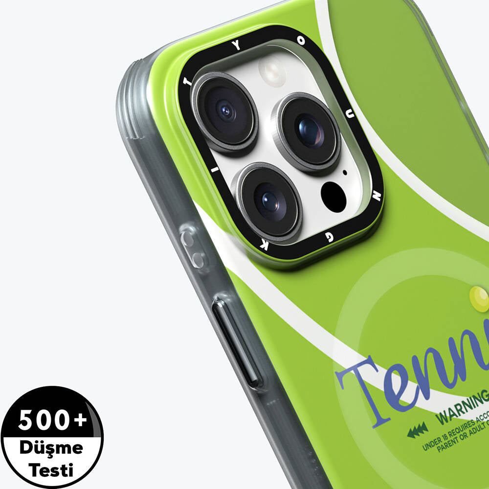 Apple iPhone 16 Pro Kılıf M-safe Şarj Özellikli Spor Tasarımlı Youngkit Dynamic Serisi Kapak Yeşil