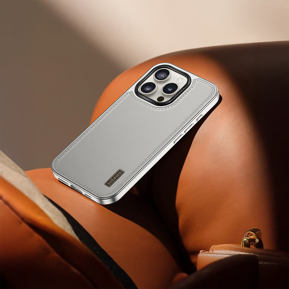 Apple iPhone 16 Pro Kılıf M-safe Şarj Özellikli Standlı Leto Kapak Siyah