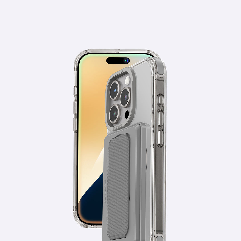 Apple iPhone 16 Pro Kılıf M-safe Şarj Özellikli Standlı Set Amazingthing Omni Adventure Serisi Kapak Rose Gold