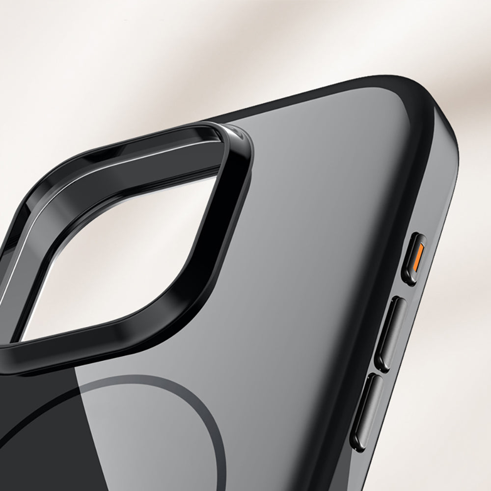 Apple iPhone 16 Pro Kılıf M-safe Şarj Özellikli Wlons Frego Kapak Mor