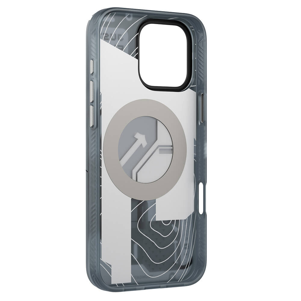 Apple iPhone 16 Pro Kılıf M-safe Şarj Özellikli Youngkit 360° Standlı Starship Serisi Kapak Mavi