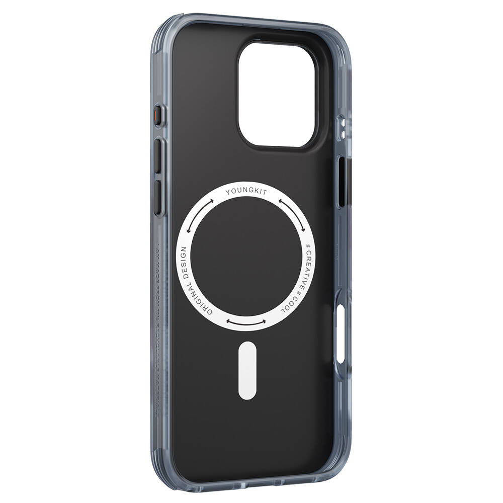 Apple iPhone 16 Pro Kılıf M-safe Şarj Özellikli Youngkit Love Serisi Kapak Pembe