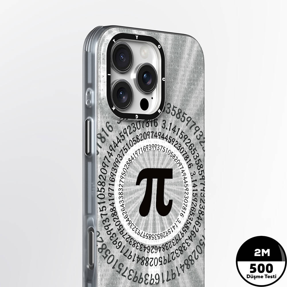 Apple iPhone 16 Pro Kılıf M-safe Şarj Özellikli Youngkit Mathematical Serisi Kapak Colorful