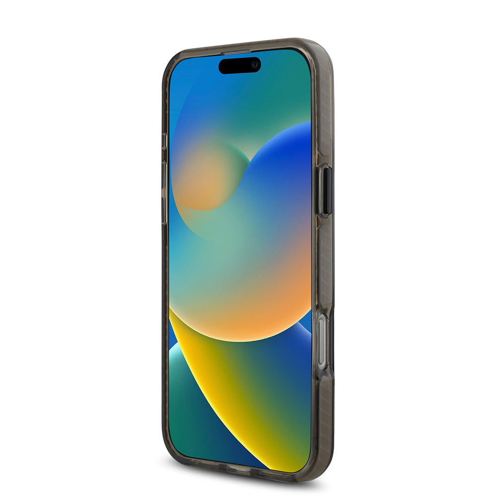 Apple iPhone 16 Pro Kılıf TUMI Orjinal Lisanslı M-safe Şarj Özellikli Airbagli Transparan Kapak Siyah