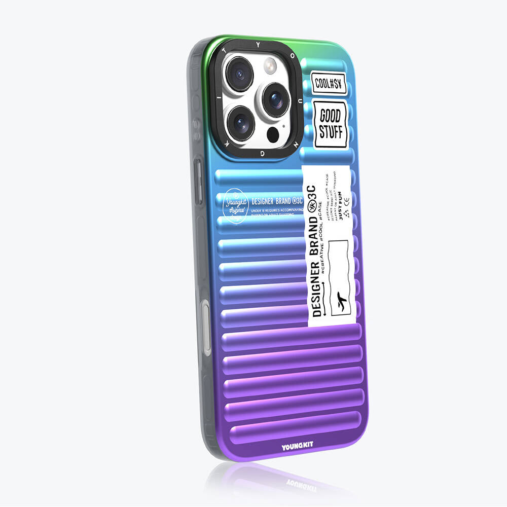 Apple iPhone 16 Pro Kılıf YoungKit The Secret Color Serisi Kapak Yeşil