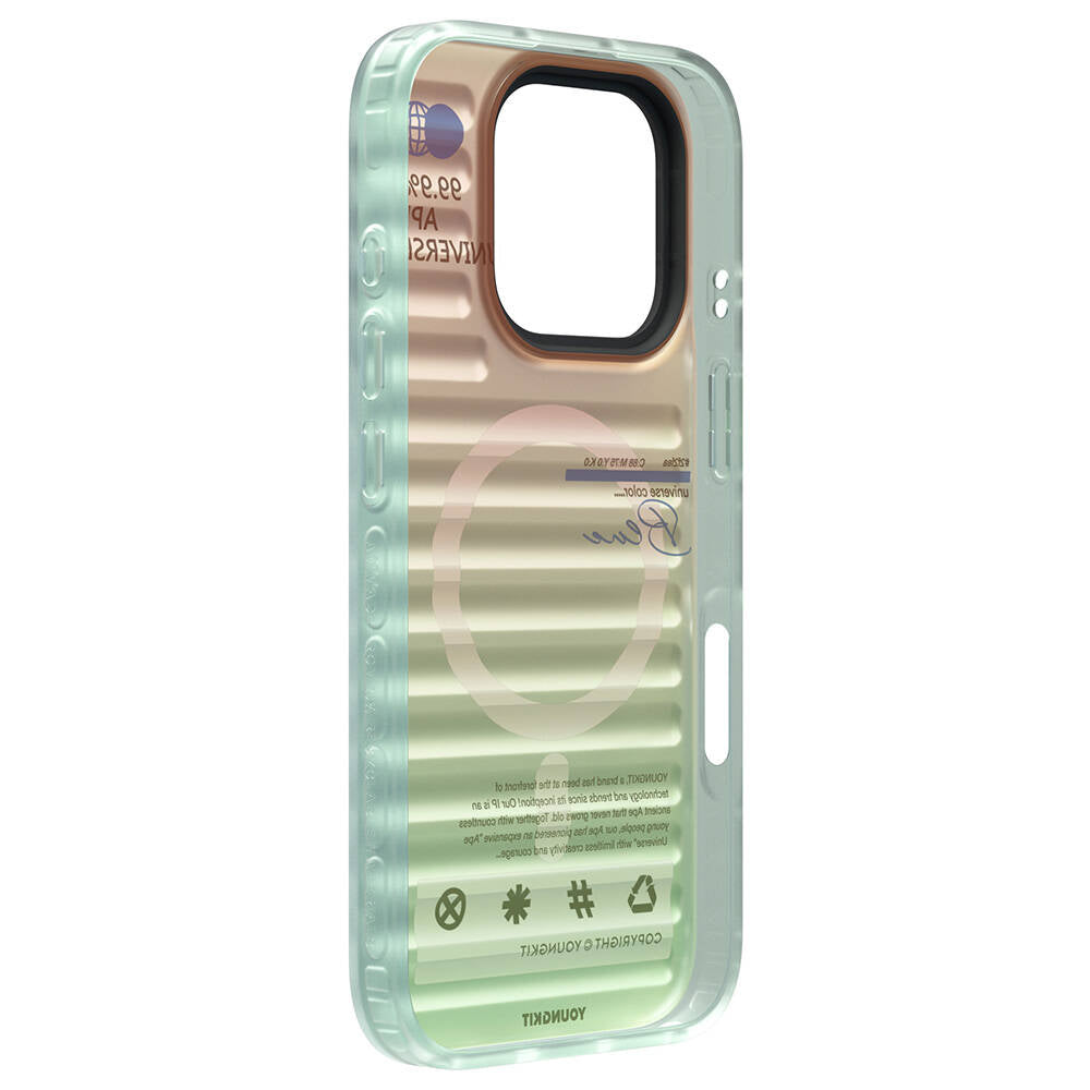 Apple iPhone 16 Pro M-safe Şarj Özellikli Youngkit Chameleon Serisi Kapak Kırmızı