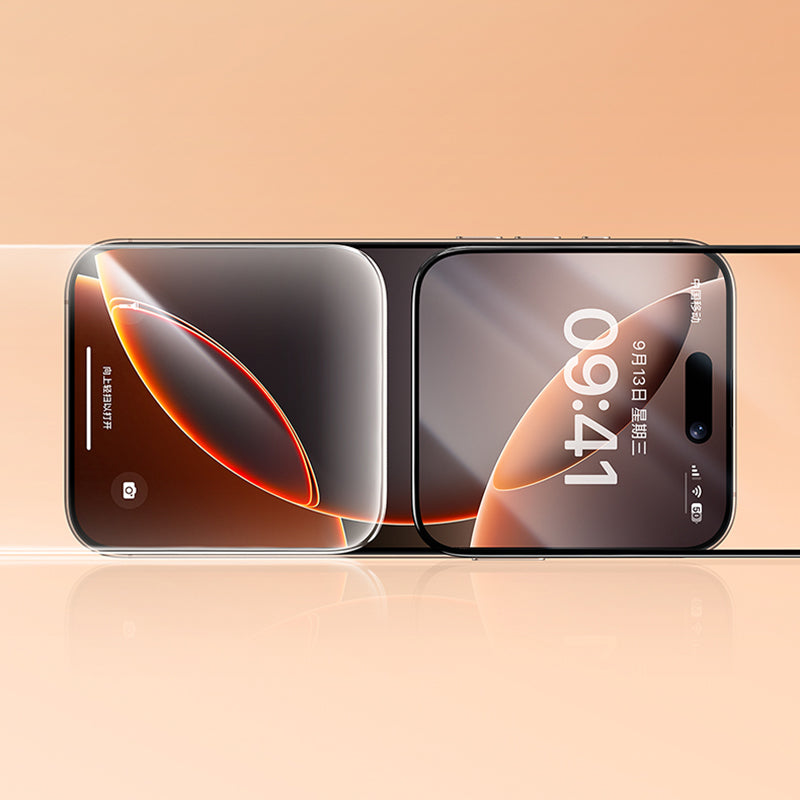 Apple iPhone 16 Pro Max Benks 0.3mm InvisiWarrior Ekranı Tam Kaplayan Full Şeffaf Ekran Koruyucu Şeffaf