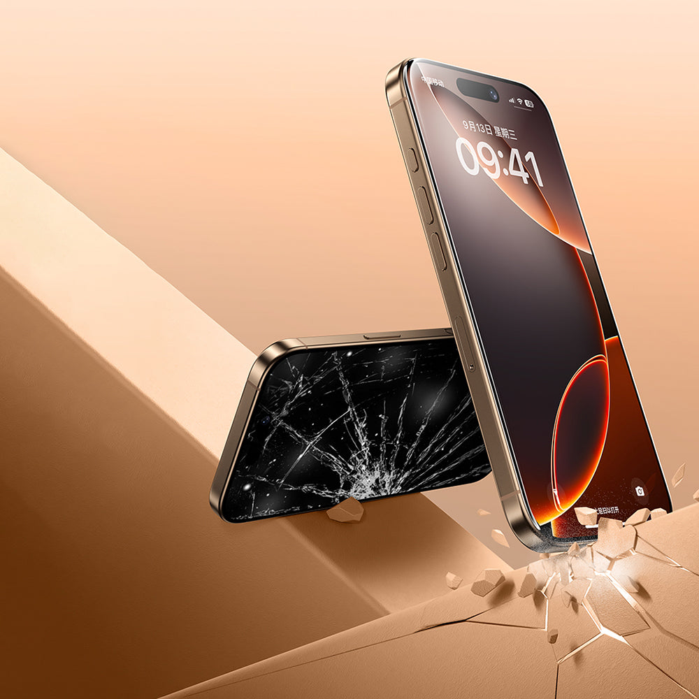 Apple iPhone 16 Pro Max Benks 0.3mm InvisiWarrior Ekranı Tam Kaplayan Full Şeffaf Ekran Koruyucu Şeffaf