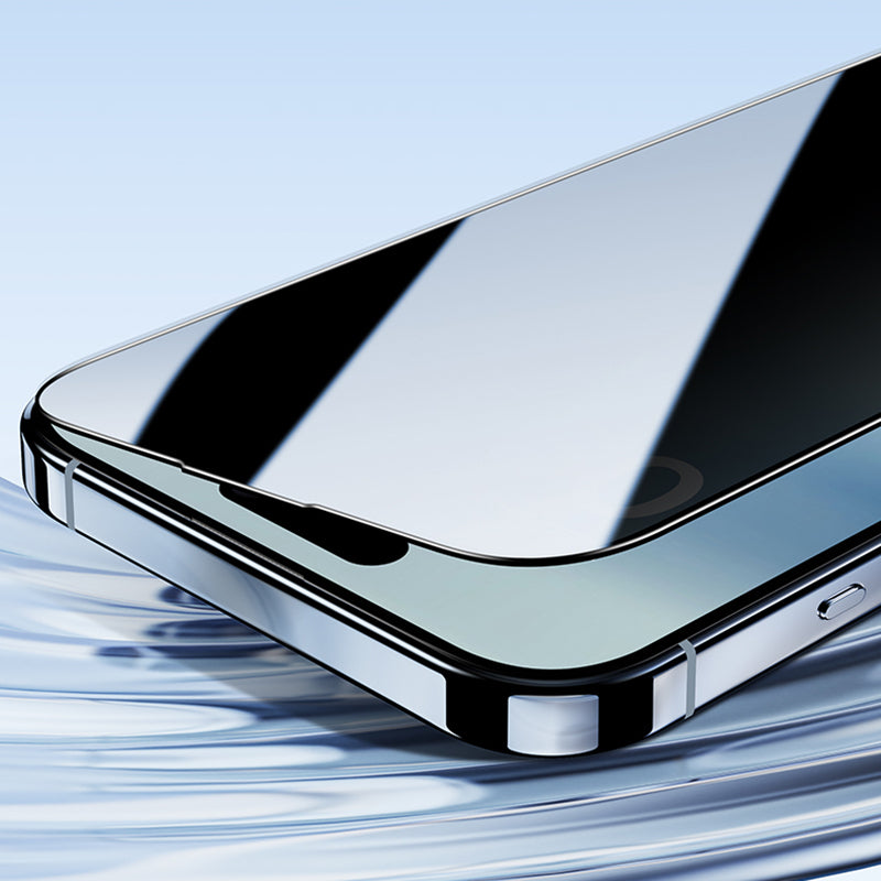 Apple iPhone 16 Pro Max Benks Ultra İnce Kenarlı Privacy Hayalet Ekran Koruyucu + Kolay Uygulama Aparatlı Siyah