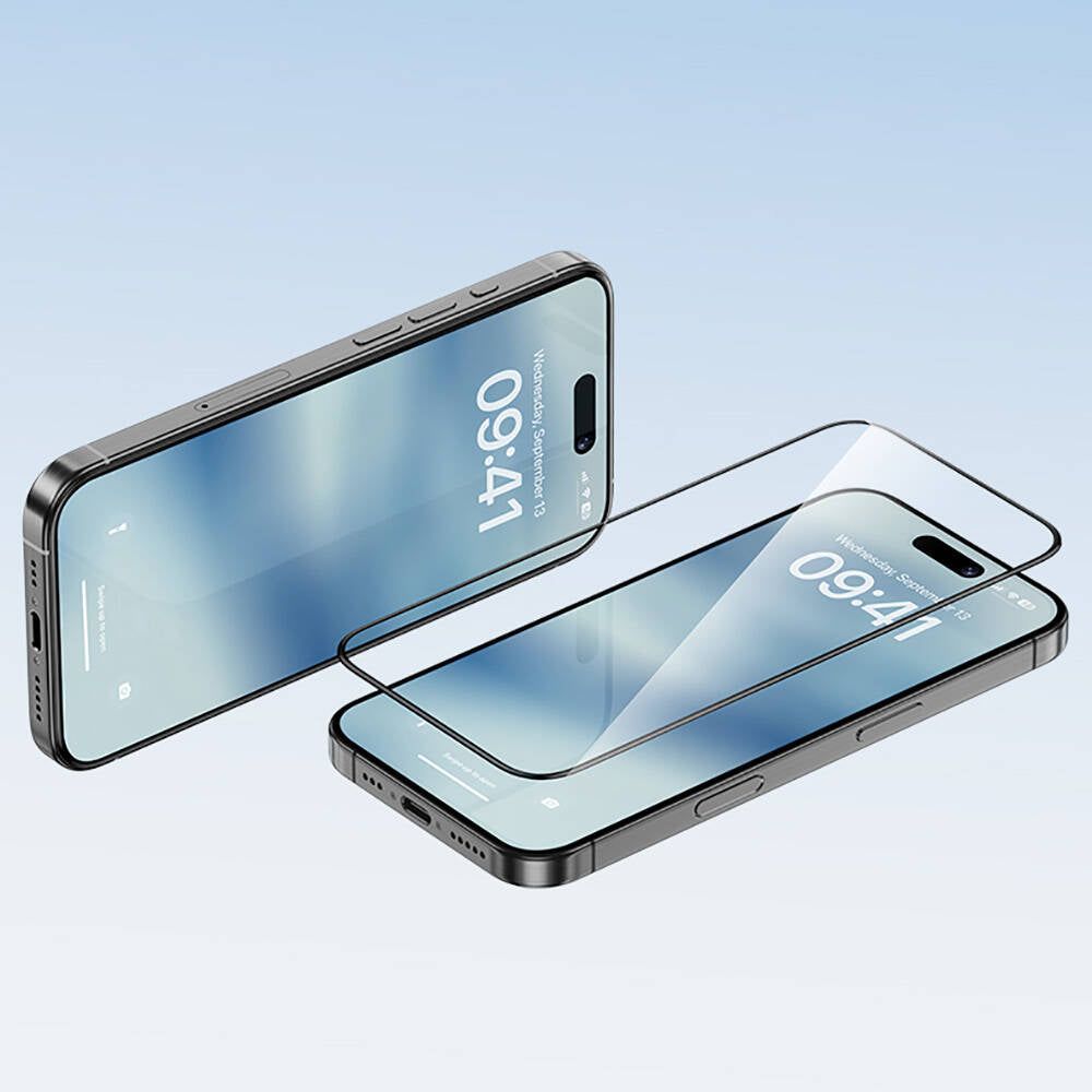 Apple iPhone 16 Pro Max Benks Ultra Shield 0.3mm Ekran Koruyucu + Kolay Uygulama Aparatlı Siyah