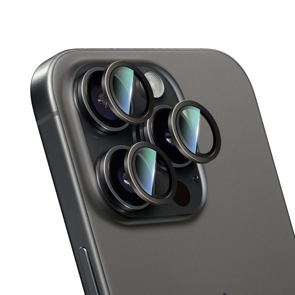 Apple iPhone 16 Pro Max CaseWorld Sapphire Serisi Anti Reflective Lens Koruyucu Gümüş