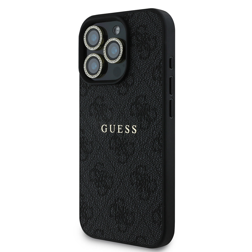 Apple iPhone 16 Pro Max Guess Orjinal Lisanslı Kılıf + Ekran Koruyucu + Lens Koruyucu 3in1 Aksesuar Seti Kahverengi