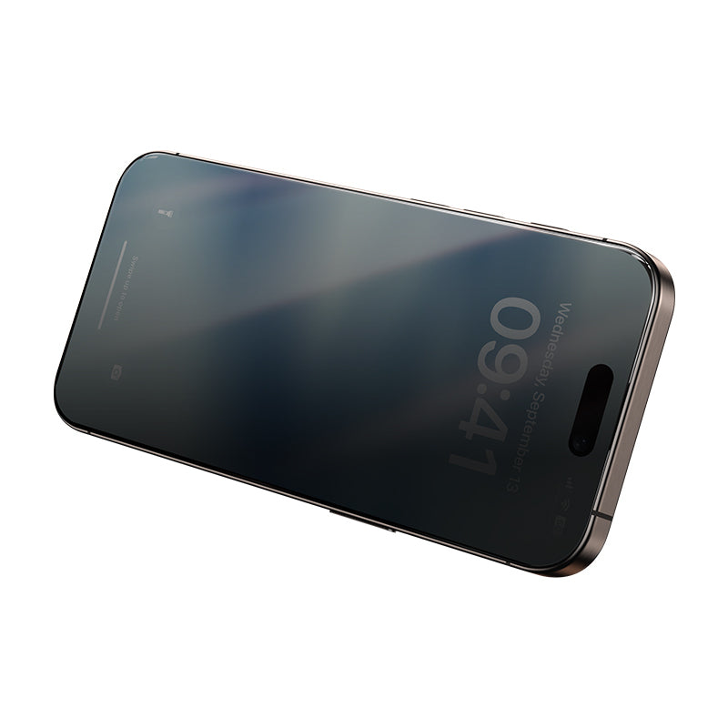 Apple iPhone 16 Pro Max Hidrofobik Ve Oleofobik Özellikli Benks 0.3mm Privacy Air Shield Ekran Koruyucu 10'lu Paket Şeffaf