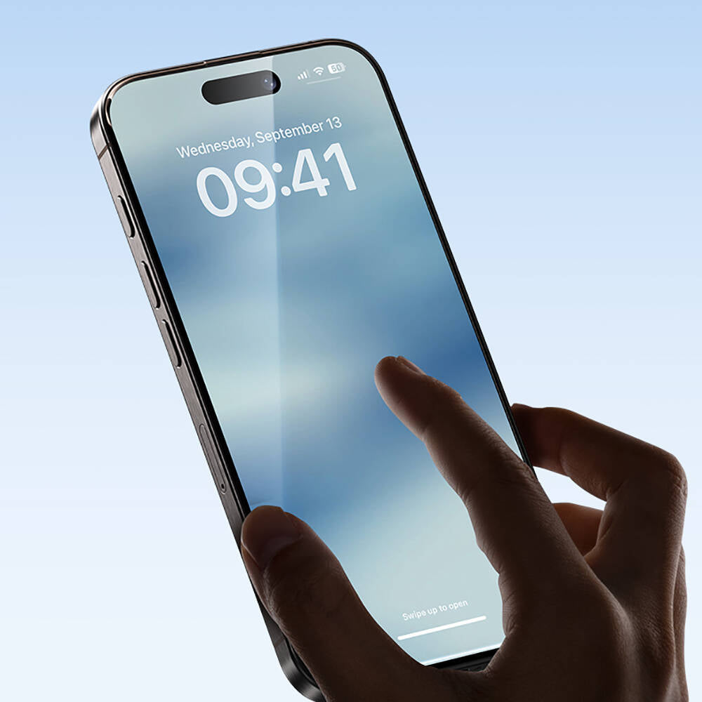 Apple iPhone 16 Pro Max Hidrofobik Ve Oleofobik Özellikli Benks Air Shield Ekran Koruyucu 10&prime;lu Paket Şeffaf