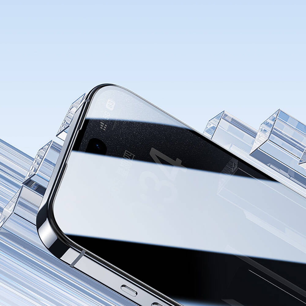 Apple iPhone 16 Pro Max Hidrofobik Ve Oleofobik Özellikli Benks Air Shield Ekran Koruyucu 10&prime;lu Paket Şeffaf