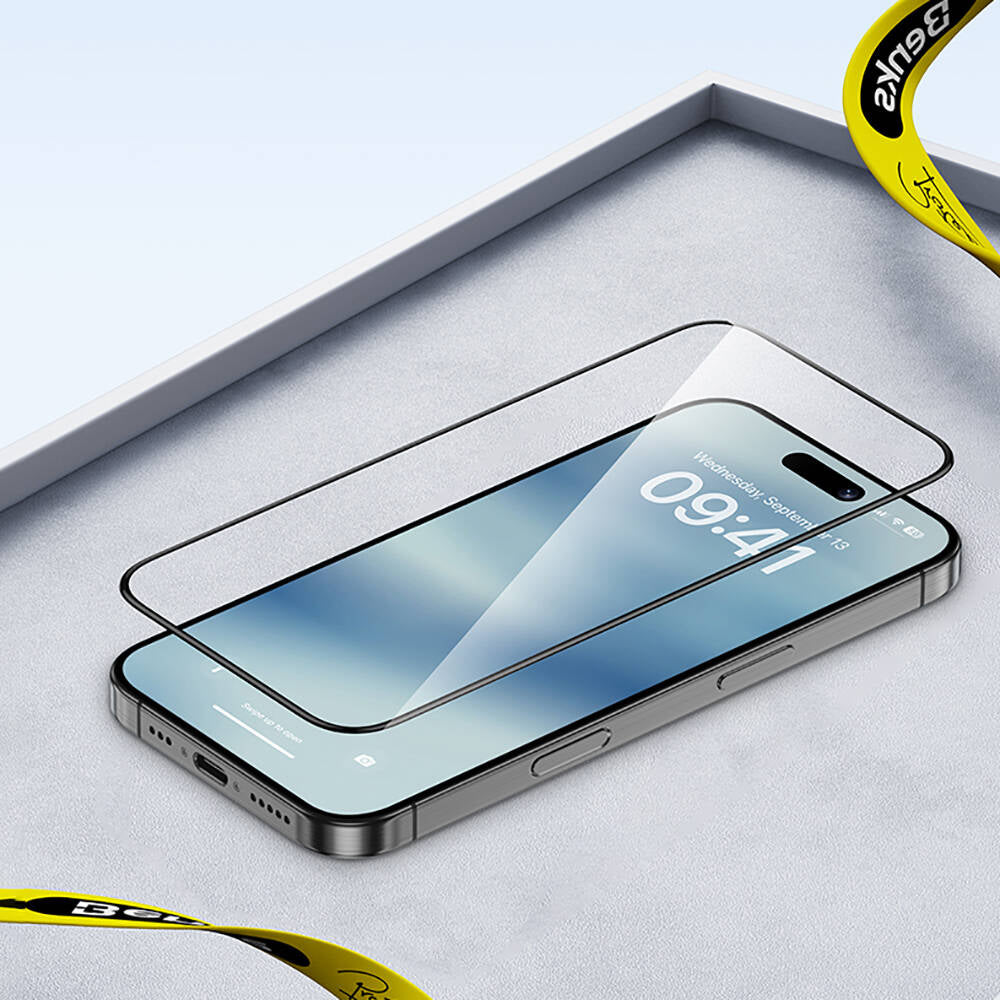 Apple iPhone 16 Pro Max Hidrofobik Ve Oleofobik Özellikli Benks Air Shield Ekran Koruyucu 10&prime;lu Paket Şeffaf