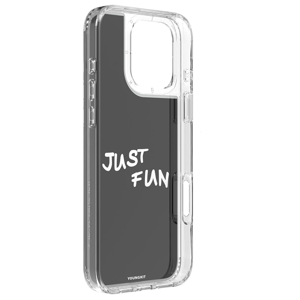 Apple iPhone 16 Pro Max Kılıf Aynalı ve Boncuklu Tasarım Youngkit Spirit Serisi Kapak Kırmızı