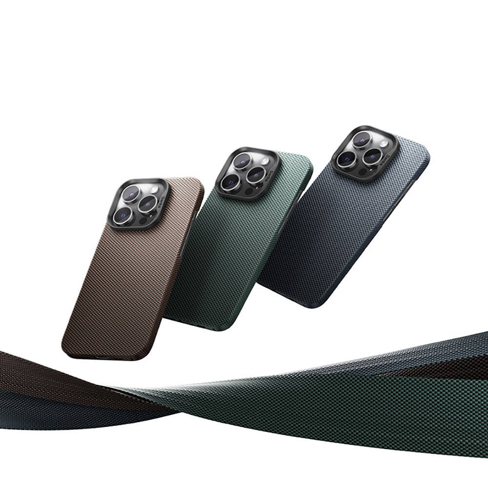 Apple iPhone 16 Pro Max Kılıf M-safe Şarj Özellikli Benks ArmorTint Serisi ArmorAir Kevlar Kapak Gold