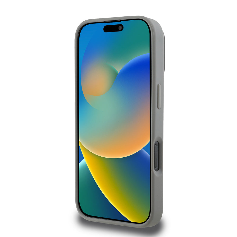 Apple iPhone 16 Pro Max Kılıf DKNY Orjinal Lisanslı M-safe Şarj Özellikli PU Deri Plain Kapak Kahverengi