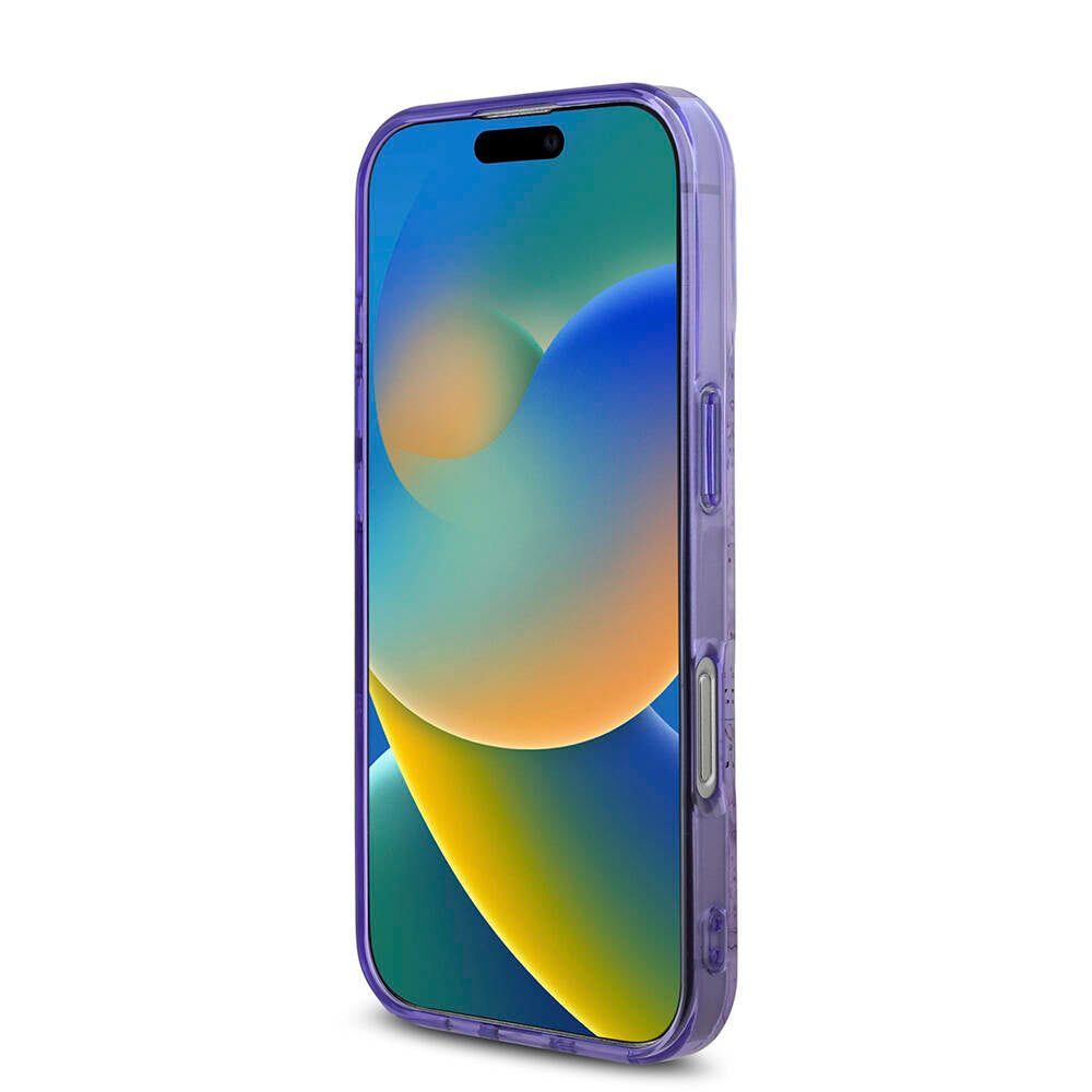 Apple iPhone 16 Pro Max Kılıf Guess Orjinal Lisanslı M-safe Şarj Özellikli Flower Tonal Circle Kapak Yeşil