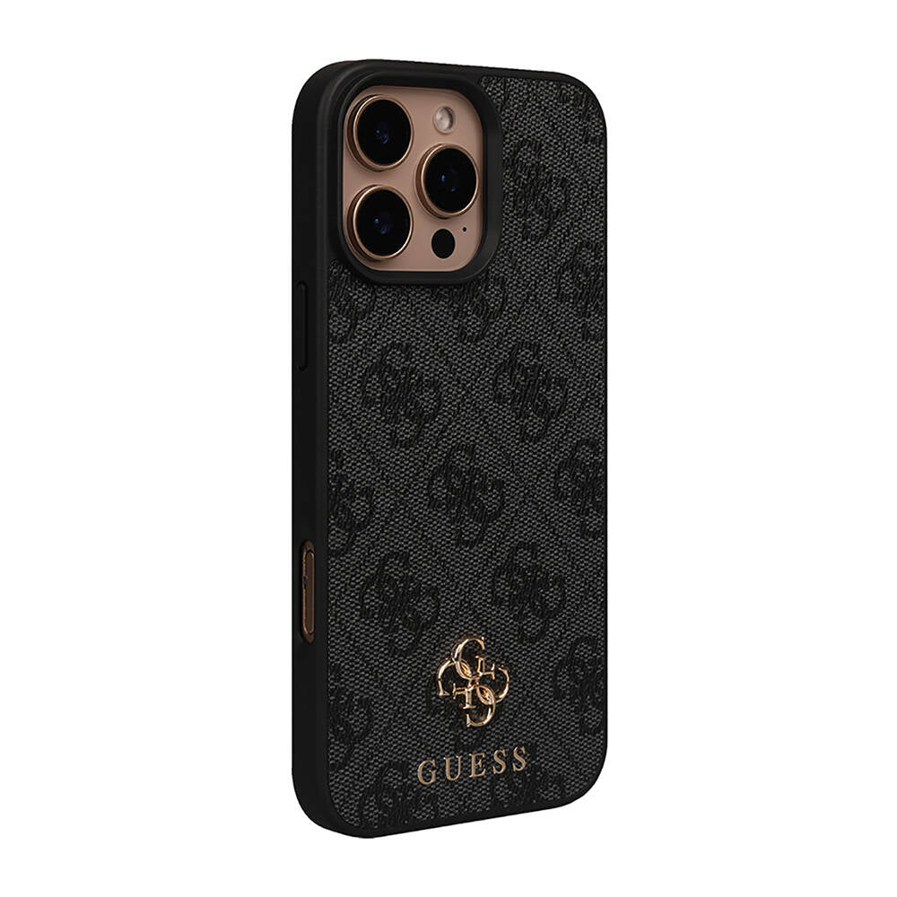 Apple iPhone 16 Pro Max Kılıf Guess Orjinal Lisanslı M-safe Şarj Özellikli Small 4G Classic Kapak Pembe