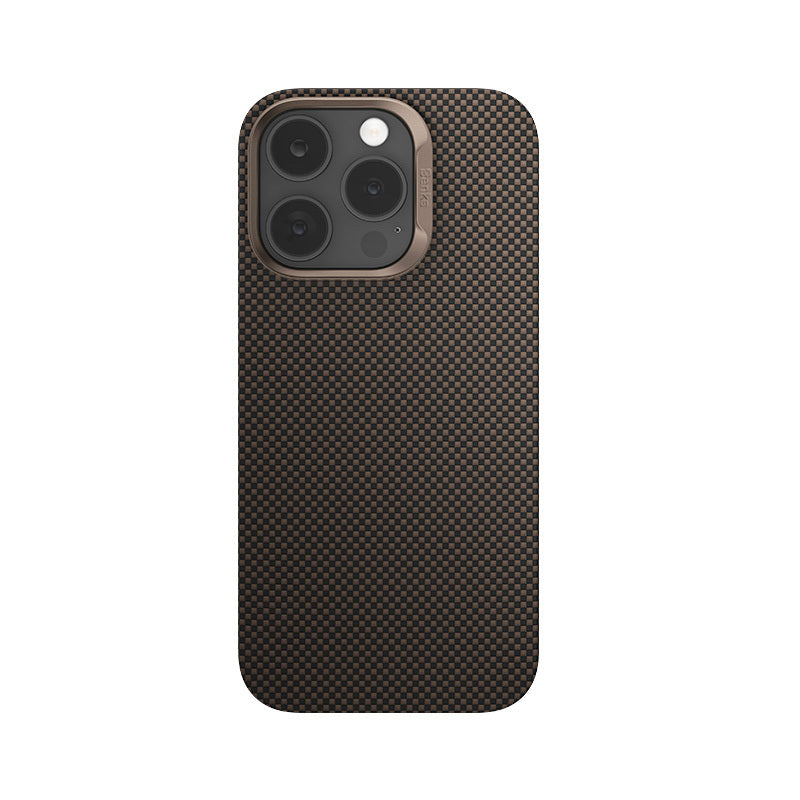 Apple iPhone 16 Pro Max Kılıf M-safe Şarj Özellikli Benks Ultra Lightweight ArmorTint ArmorAir Kevlar Kapak Gold