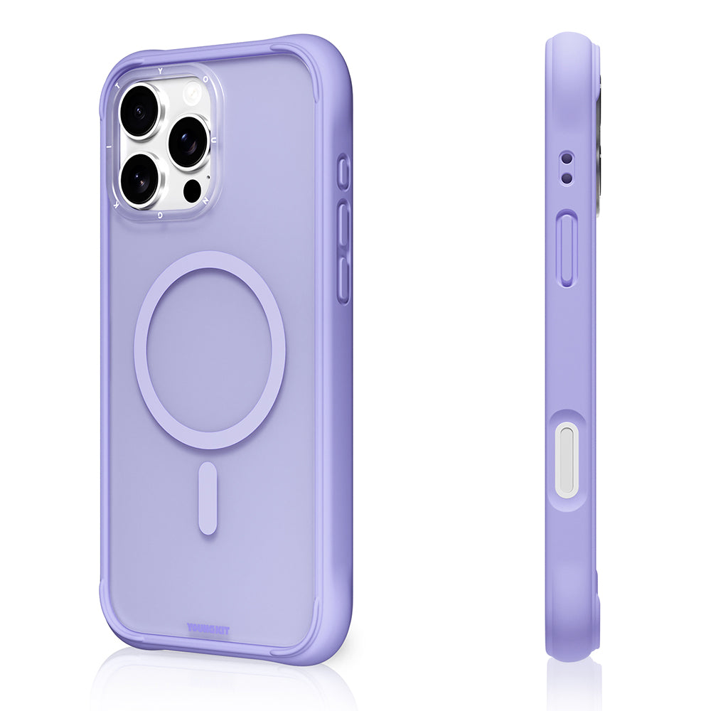 Apple iPhone 16 Pro Max Kılıf M-safe Şarj Özellikli Youngkit Macaroon Serisi Kapak Yeşil