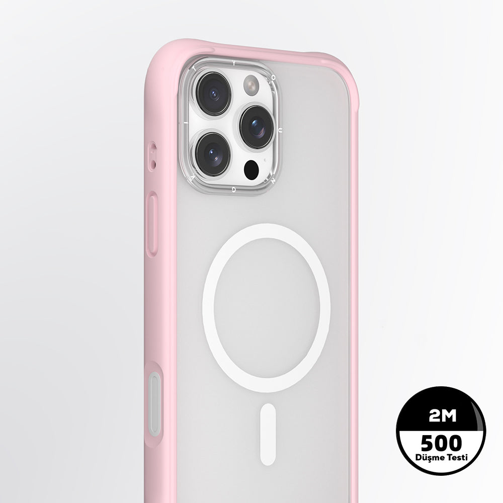 Apple iPhone 16 Pro Max Kılıf M-safe Şarj Özellikli Airbagli Youngkit Dynamic 2 Serisi Kapak Siyah