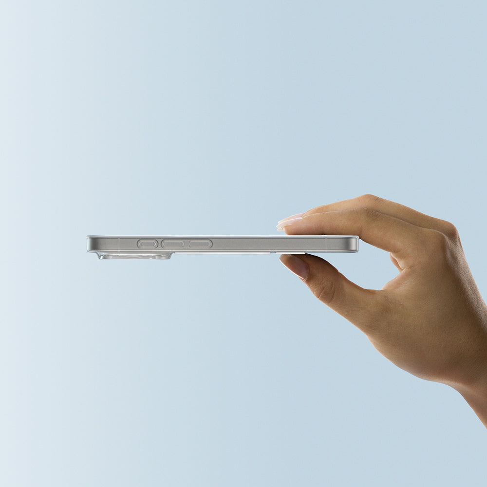 Apple iPhone 16 Pro Max Kılıf M-safe Şarj Özellikli Amazingthing Minimal Air Serisi Kapak Şeffaf