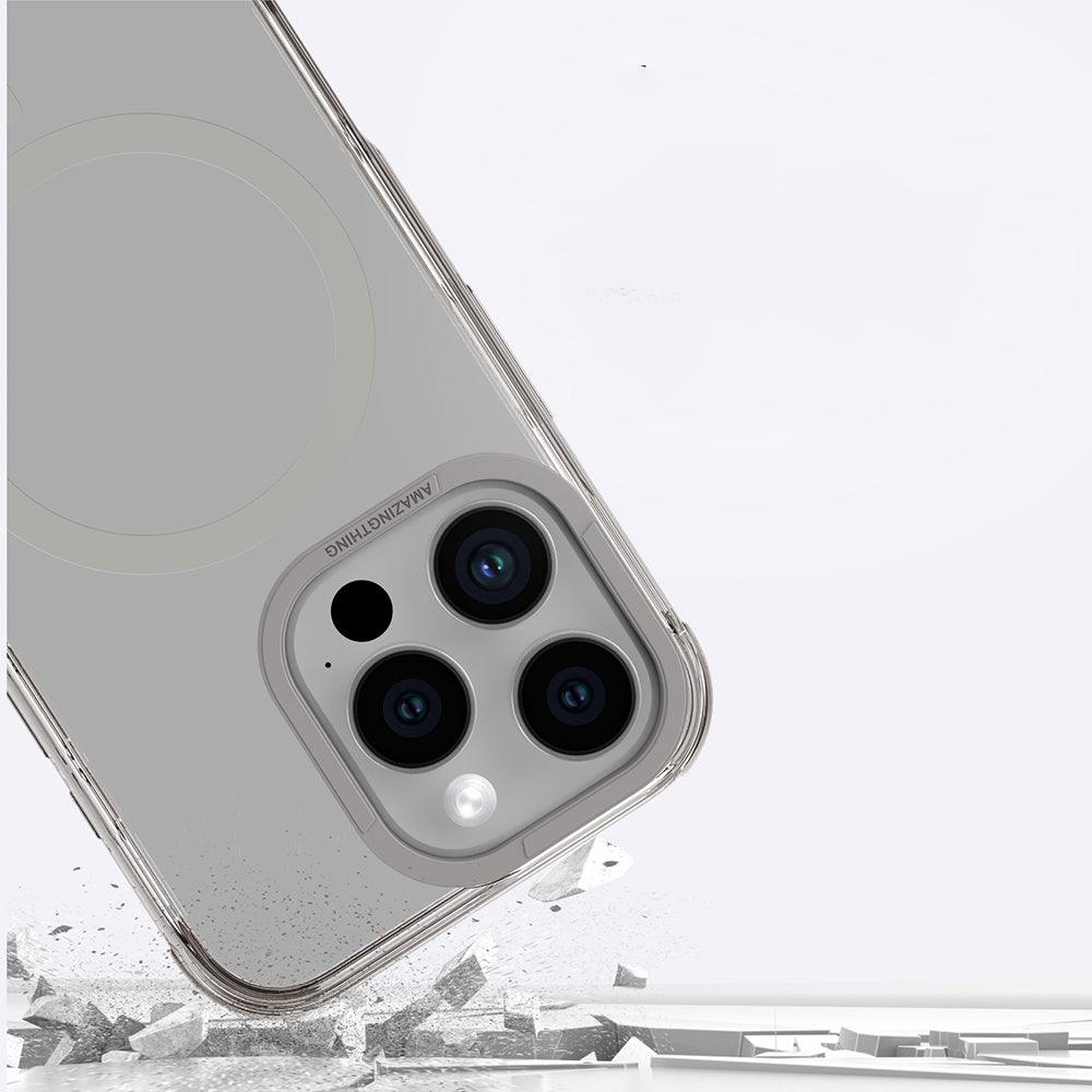 Apple iPhone 16 Pro Max Kılıf M-safe Şarj Özellikli Amazingthing Omni Serisi Kapak Rose Gold