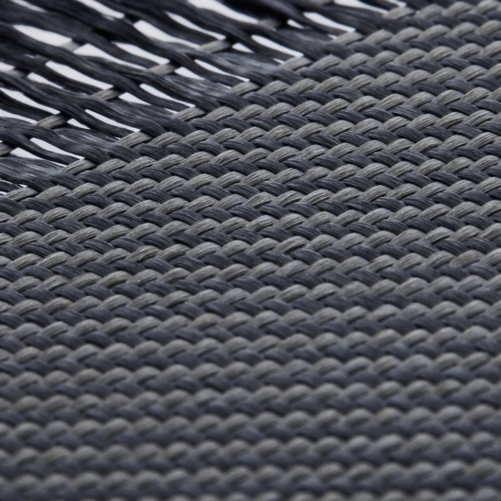 Apple iPhone 16 Pro Max Kılıf M-safe Şarj Özellikli Aramid Fiber Pitaka Military-Grade Classic Serisi Black-Grey Twill Kapak Siyah