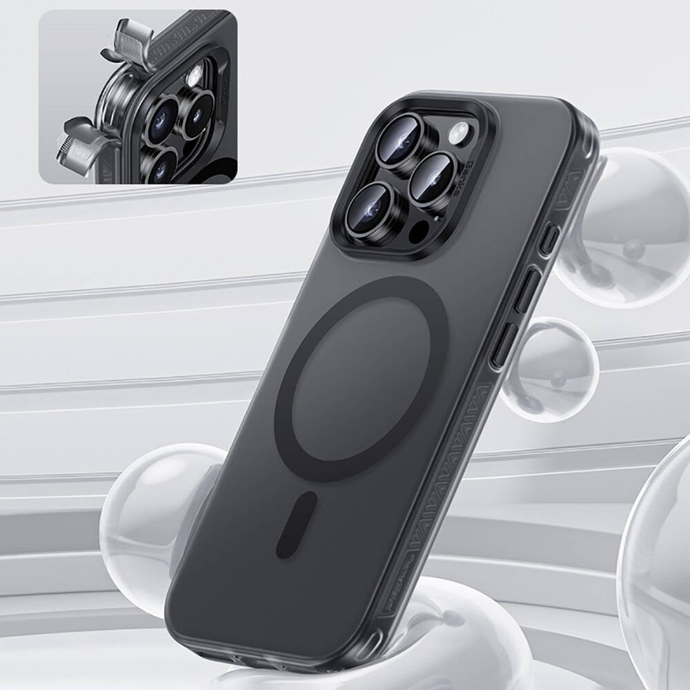 Apple iPhone 16 Pro Max Kılıf M-safe Şarj Özellikli Benks Lucid Armor Kapak Gold