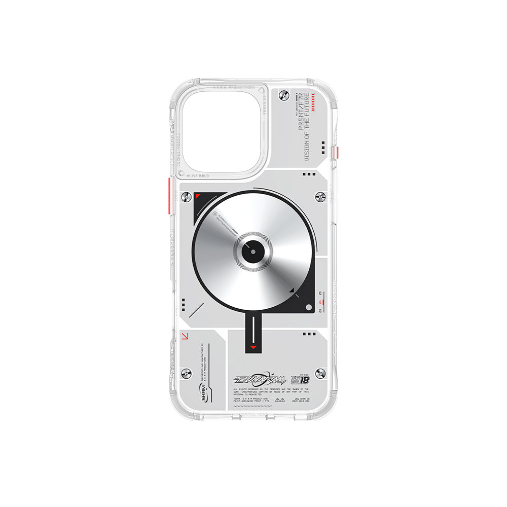 Apple iPhone 16 Pro Max Kılıf M-safe Şarj Özellikli Disk Desenli Airbag Tasarımlı Skinarma Nova Kapak Gold