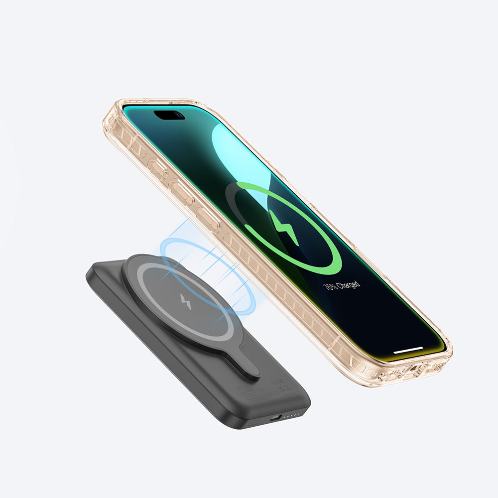 Apple iPhone 16 Pro Max Kılıf M-safe Şarj Özellikli Standlı Amazingthing Titan Pro Plus Kapak Siyah